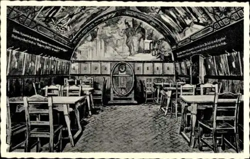 Ak Leipzig, Sächsisch Thüringische Ausstellung 1897, Auerbachs Keller, Grimmaische Straße 2, a...