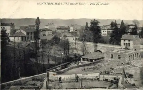 Ak Monistrol d'Allier Haute Loire, Pont du Monteil