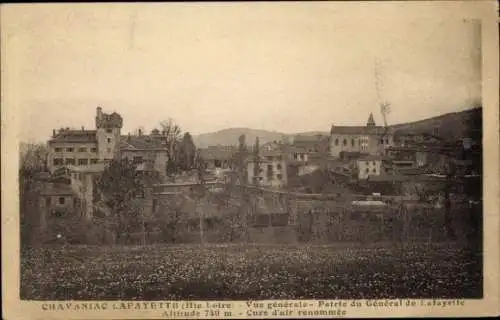 Ak Chavaniac Lafayette Haute Loire, Gesamtansicht