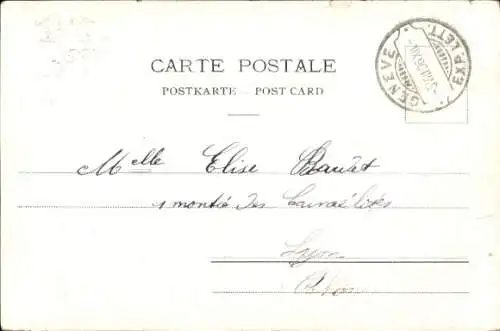 Ak Genf, Dampfer Montreux mit Passagieren auf dem Genfer See