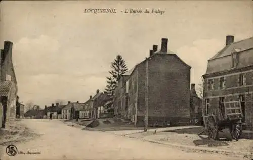 CPA Locquignol Nord, L'Entrée du Village