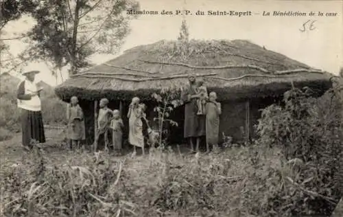 Ak Missions des PP du Saint Esprit, die Segnung des Falles