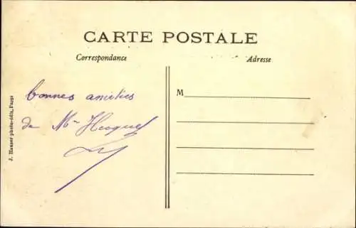 Ak Monoplan Blériot 11, Flugpionier