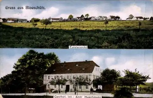 Ak Bloaschütz Bautzen Oberlausitz, Gesamtansicht, Gasthof