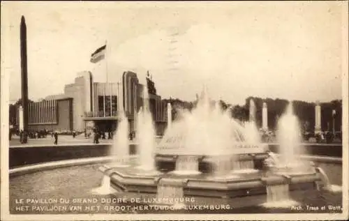 Ak Bruxelles Brüssel, Exposition 1935, Weltausstellung, Pavillon du Grand Duché de Luxembourg