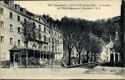 Ak Uriage les Bains Isère, Kasino, Thermalbad