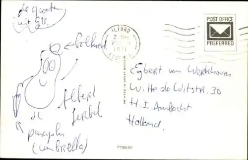 Ak Union Jack, Britische National Flagge