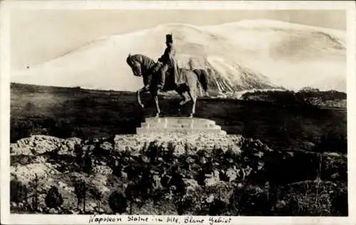 Ak Laffrey Isère, Napoleon Statue