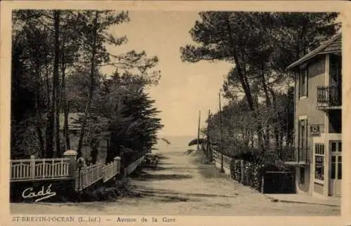 Ak Saint Brevin les Pins Loire Atlantique, Avenue de la Gare