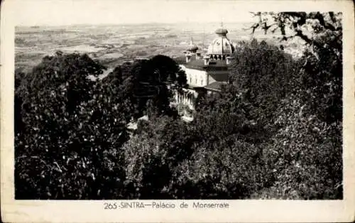 Ak Sintra Cintra Portugal, Palácio de Monserrate, Landschaft,  Architektur
