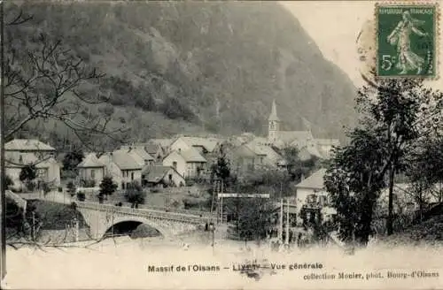 Ak Isère, Massif de l'Oisans, Gesamtansicht