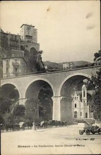 Ak La Condamine Monaco,  La Condamine, Sainte-Dévole et Pallon, Architektur,  