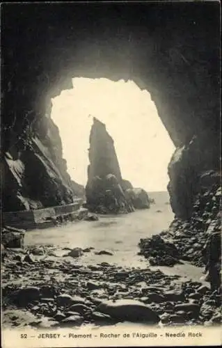 Ak Plemont Kanalinsel Jersey, Plemont, Rocher de l'Aiguille, Needle Rock, Küstenlandschaft
