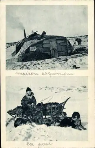 Ak Maison Esquimau, la pause dans le Desert de Neige, Hundeschlitten