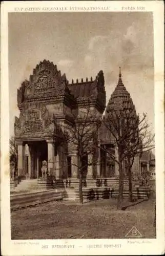 Ak Paris, Angkor Vat, Koloniale Ausstellung 1931, Galerie Nord-Est