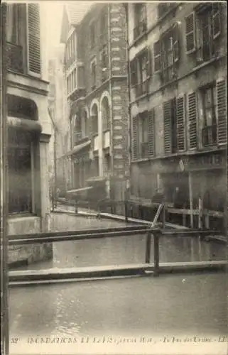 Ak Paris, Hochwasser 1910