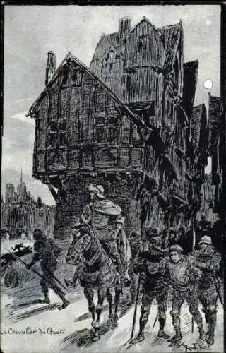 Künstler Ak Chevalier du Guet, Ritter