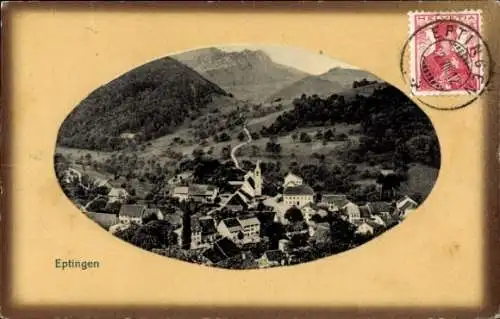 Ak Eptingen Kanton Basel Land, Ansicht von  Hügel, Häuser, Landschaft, schwarz-weiß
