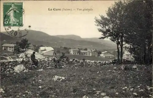 Ak La Cure Saint Cergue Kanton Waadt, Gesamtansicht