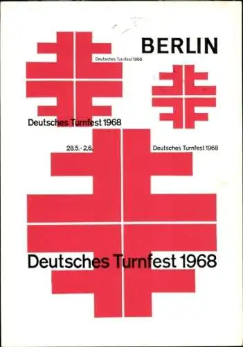 Ak Berlin, Deutsches Turnfest 1968, 28.5.-2.6.