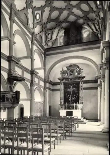 Ak Augustusburg im Erzgebirge, Schlosskapelle, Altar