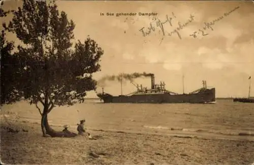 Ak Bruxelles Brüssel, in See gehender Dampfer