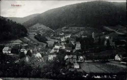 Ak Hirsau Calw im Schwarzwald, Panorama von  umliegende Natur,  Gebäude