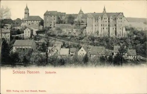 Ak Nossen in Sachsen, Schloss  Südseite, Verlag von Kmil Hensel