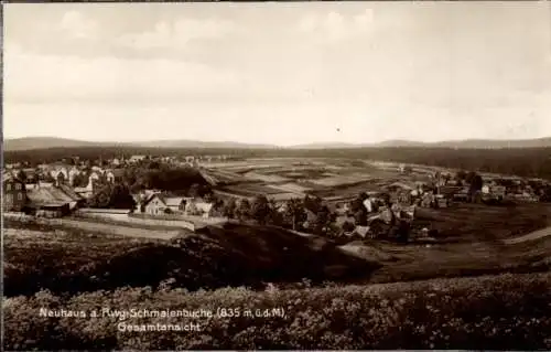 Ak Schmalenbuche Neuhaus am Rennweg Thüringen, Gesamtansicht der Landschaft, Häuseransichten, län
