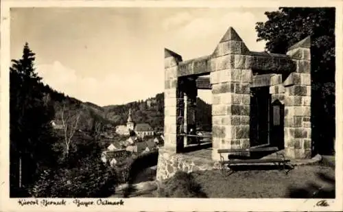 Ak Bad Berneck im Fichtelgebirge Bayern, Kriegerdenkmal
