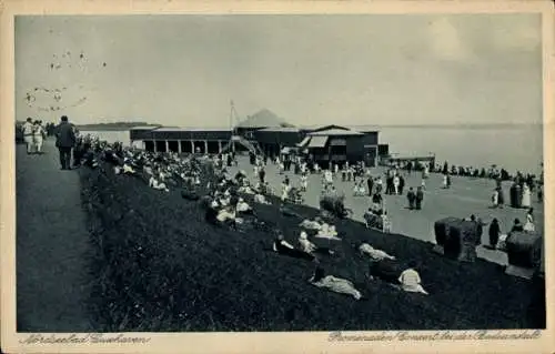 Ak Cuxhaven in Niedersachsen, Promenaden Konzert bei der Badeanstalt
