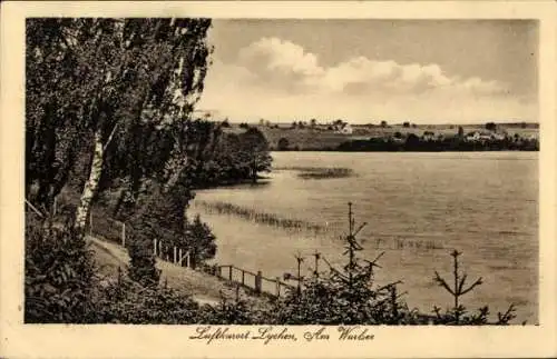 Ak Lychen in der Uckermark, Luftkurort  Am Wurbee, Landschaftsaufnahme mit Wasser und Bäumen