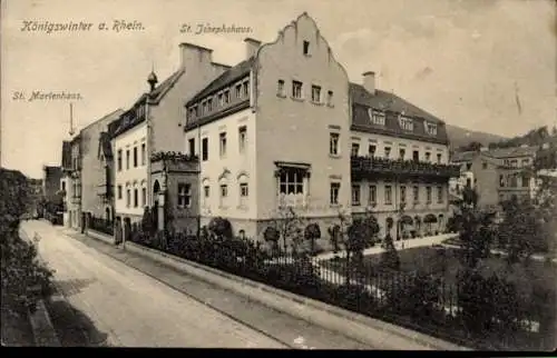 Ak Königswinter am Rhein, Königswinter a. Rhein, St. Josephshaus, St. Marienhaus