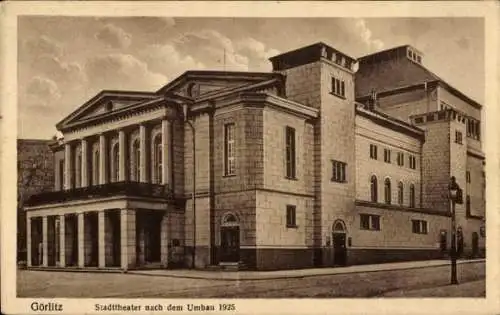 Ak Görlitz in der Lausitz, Stadttheater, nach dem Umbau, 1925,  Architektur