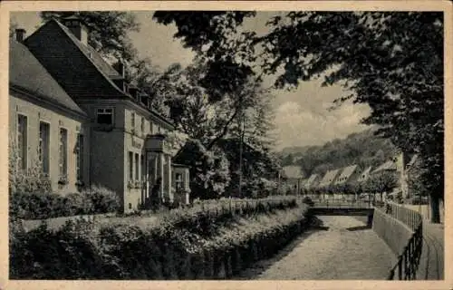 Ak Bad Gottleuba Berggießhübel, Außenfassade des Hauses im Kneippkurort