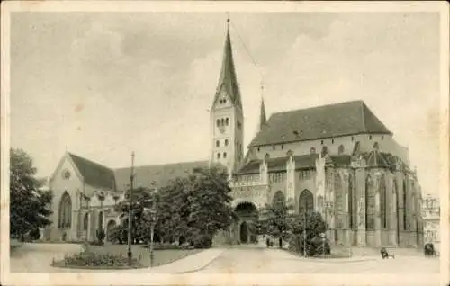 Ak Augsburg in Schwaben, Dom, offizielle Festpostkarte, 57. General-Versammlung, 1910