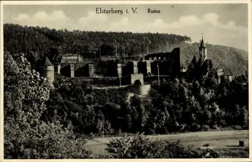 Ak Elsterberg im Vogtland, Ruine, Elsterberg i. V.,  Architektur