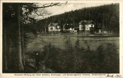 Ak Niederneukirch Neukirch in der Lausitz, Elisabeth-Stiftung Dresden, Erholungsheim, idyllische 