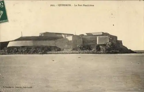 Ak Penthièvre Saint Pierre Quiberon Morbihan, Fort Penthievre, Wasseransicht