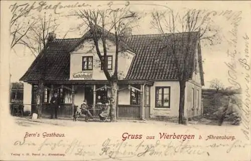 Ak Vierbergen Ahrensburg in Holstein, Bern's Gasthaus