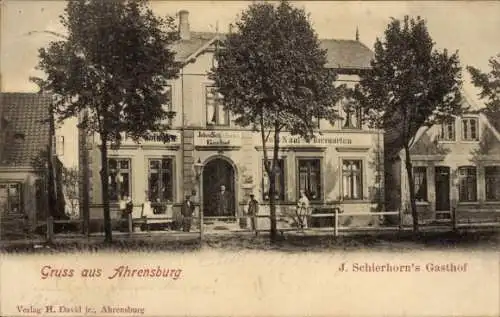 Ak Ahrensburg in Holstein, Gasthof J. Schierhorn