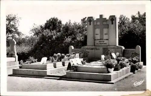 Ak Locminé Morbihan, Monument des Patriotes