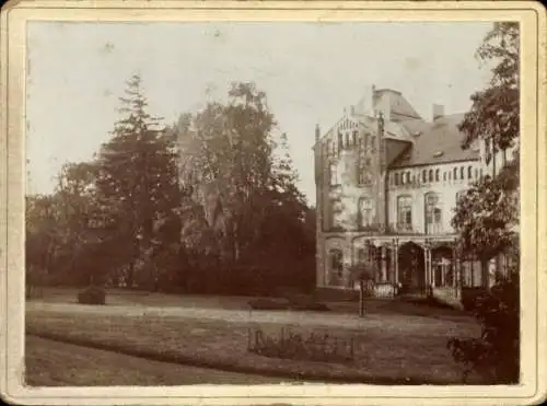 Foto Büstorf Rieseby in Schleswig Holstein, Gut Büstorf, Büstorfer Haus von der Gartenseite