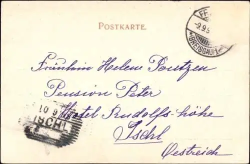 Ak Günterstal Freiburg im Breisgau, Ort mit Umgebung