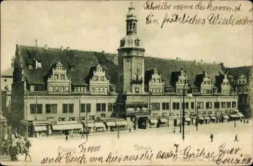 Ak Leipzig in Sachsen, Rathaus