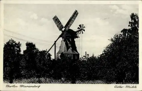 Ak Berlin Tempelhof Mariendorf, Adler-Mühle