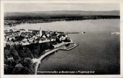 Ak Friedrichshafen am Bodensee, Fliegeraufnahme