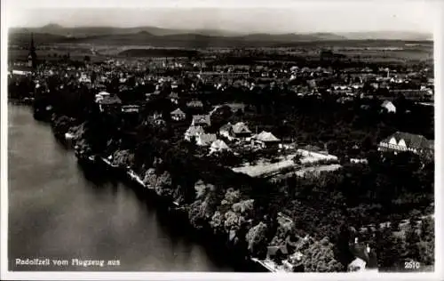Ak Radolfzell am Bodensee, Fliegeraufnahme
