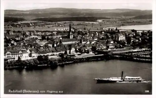 Ak Radolfzell am Bodensee, Fliegeraufnahme