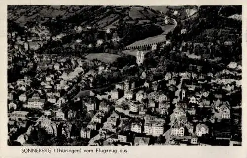 Ak Sonneberg Thüringen, Fliegeraufnahme